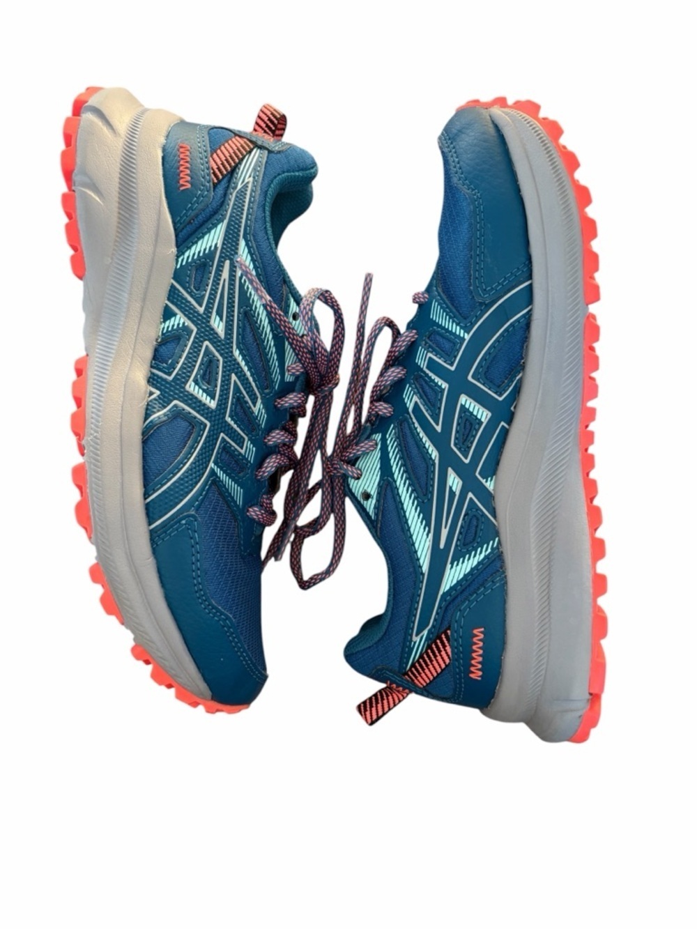 ASICS Trail Scout 2 Teal Blue Athletic Shoe Sz 7